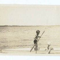 02.08 Dee Shaw and and another child in a kayak